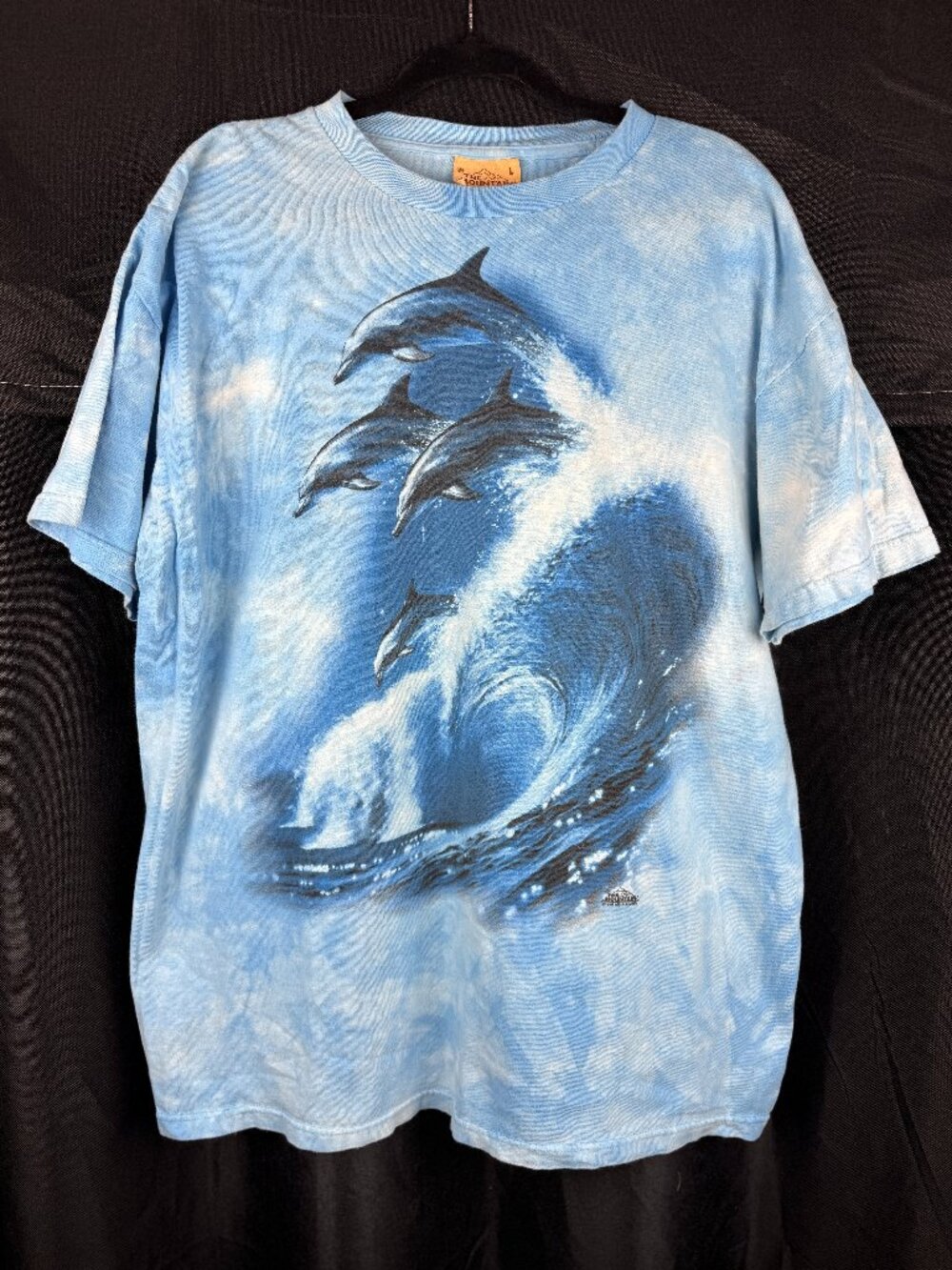 Vintage 90's The Mountain Dolphin Surf 100% Cotton Shirt (Size L)